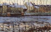 Maurice cullen Winter at Moret oil on canvas